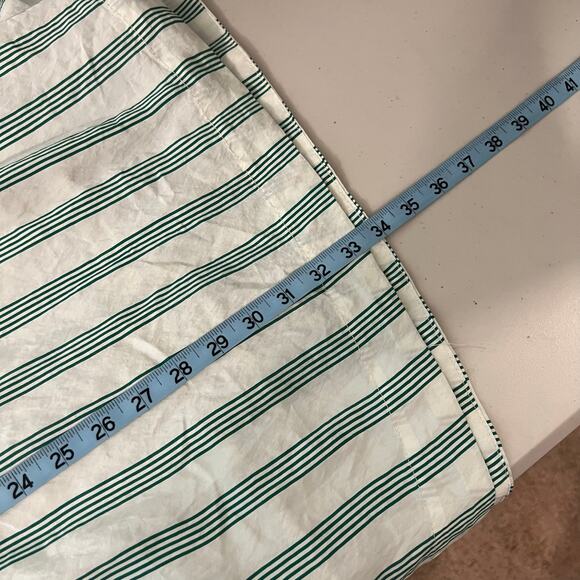 Future Collective Green Vertical Striped Retro A Line Elastic Waist Size XL - Picture 9 of 10